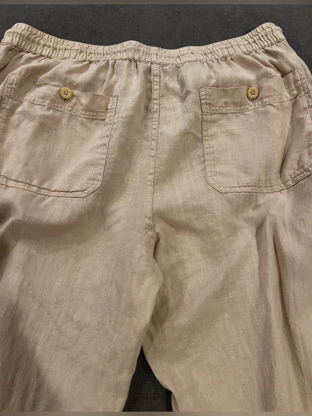 Quince 100% European Linen Drawstring Beach Pants Flax Men’s M